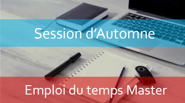 Master : Emploi du temps Session de printemps A.U/2023/2024